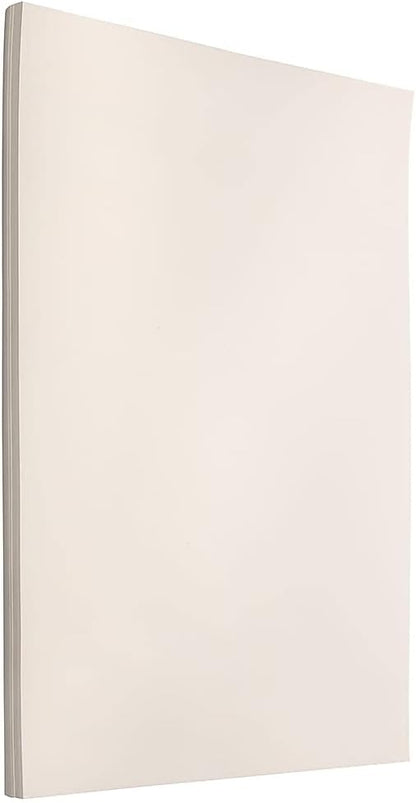 JAM PAPER Ledger Matte 24lb Paper - 90 gsm - 11 x 17 Tabloid - Yellow Recycled - 100 Sheets/Pack