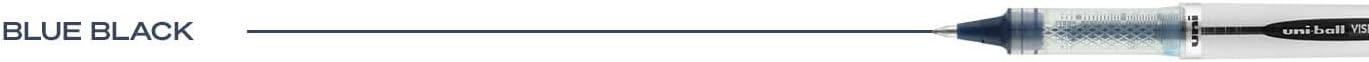 uniball Vision Elite Rollerball Pen, Bold Point (0.8mm), Black Ink, 6 Pens