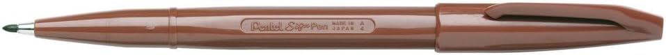 Pentel Sign Pen, Fiber-Tipped, Black Ink (S520-A), Box of 12