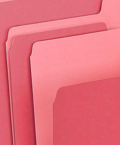 Staples File Folders, Letter Size, 1/3‑Cut Tabs, Purple, Durable 10.5‑Point Paper Stock, 100/Pack