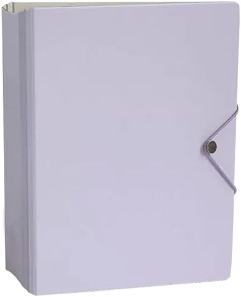 A5 3-Hole Round Ring Binder, Refillable Notebook Journal Folder, Binder Protector/DIY Scrapbook/Binder Cover Protector (Purple)