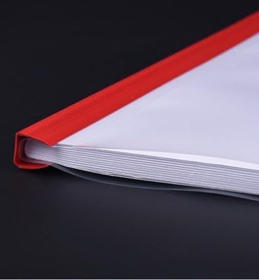 Plastic File Folder 10mm Sliding Bar Report Covers, 18C, 40 Sheet Capacity, Transparent Resume Presentation File Folders Organizer Binder for A4 Size Paper, 20 Pcs