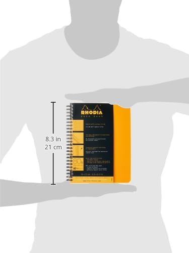 Rhodia Wirebound Notebooks - Lined w/ margin 80 sheets 8 1/4 x 11 3/4 in. - Black cover
