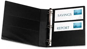 Avery Heavy-Duty View 3 Ring Binder, 1" One Touch Slant Rings, Holds 8.5" x 11" Paper, 1 Black Binder (05300)