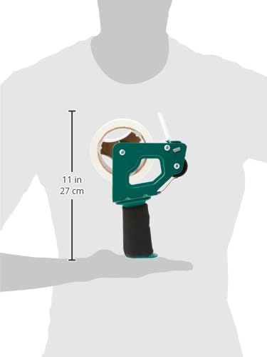 Duck HD Clear Packing Tape Dispenser Heavy Duty Packaging Tape Gun for Packing Boxes, Shipping and Moving - Includes 1 Refill Roll of HD Clear 1.88 In. x 50 Yards - Foam Handle (287398)