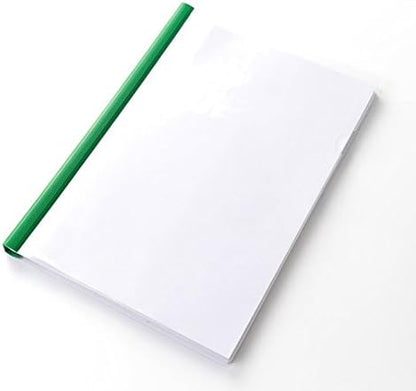 Plastic File Folder 10mm Sliding Bar Report Covers, 18C, 40 Sheet Capacity, Transparent Resume Presentation File Folders Organizer Binder for A4 Size Paper, 20 Pcs