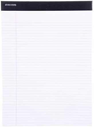 Mintra Office White Legal Pads – Ruled Notepads and Micro-Perforated Sheets, Ideal for Writing, Note-Taking & Creativity, Office, or Professional Use, Basic Pad 6 pack, 8.5"x11" (Narrow Ruled)