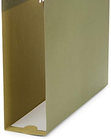 Blue Summit Supplies 25 Pack Extra Capacity Hanging File Folders Letter Size, Expandable Hanging File Folders, Heavy Duty 2 Inch Expansion, Designed for Wide, Bulky Files and Charts