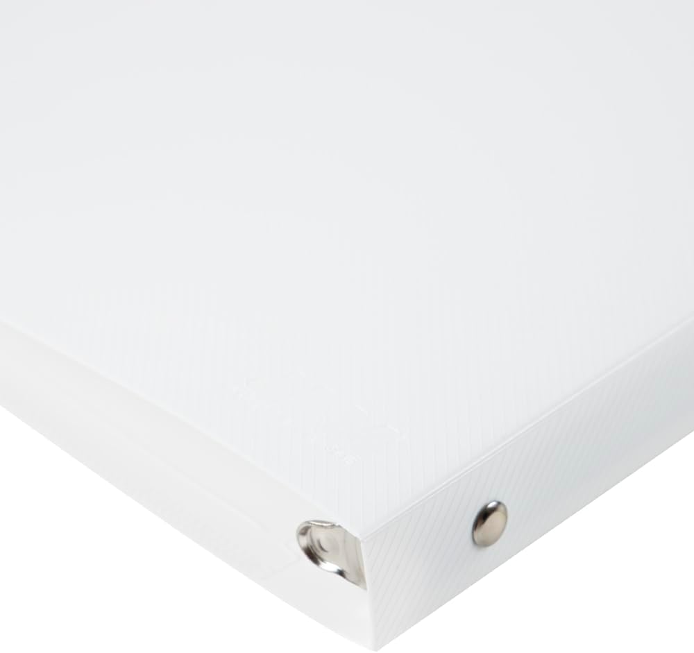 JAM PAPER Plastic 0.75 inch Binder - Clear 3 Ring Binder - Sold Individually
