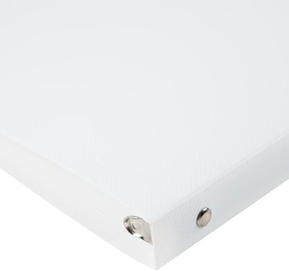 JAM PAPER Plastic 0.75 inch Binder - Clear 3 Ring Binder - Sold Individually