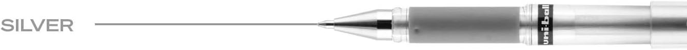 uniball Signo Gel Impact Pens, Bold Point (1.0mm), Metallic Pink Ink, 6 Pens