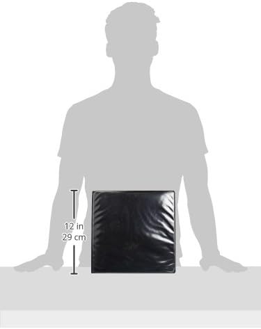 Samsill Durable 4 inch 3 Ring Binder, D Ring Binder, 100% Recycled Chipboard, Black, 2 Pack