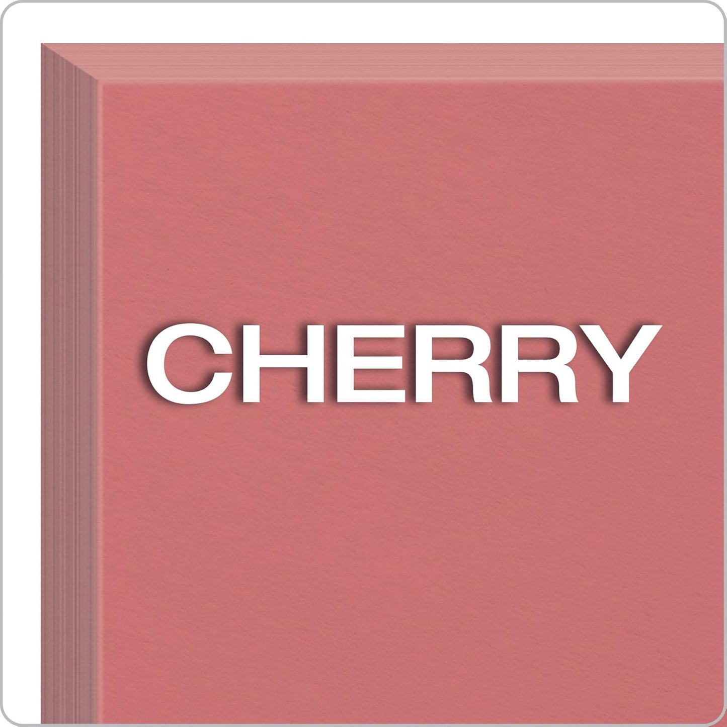 Blank Color Index Cards, 3" x 5", Cherry, 100 Per Pack (7320 CHE)