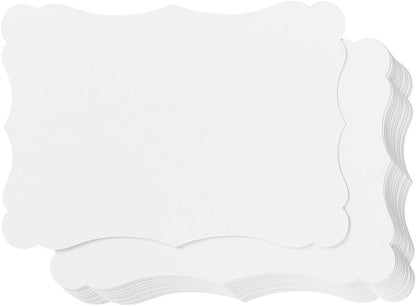 50 Pack Blank Kraft Cards Cardstock Thick Paper Brown Greeting Cards for DIY Gift Card Menus, Baby Shower and Wedding Invitations (Multicolored, 5x7IN)