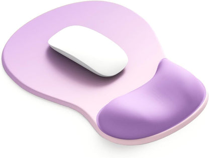 ErgoComfort Gel Wrist Rest Mouse Pad-Ergonomic Office Mousepad with Wrist Support-Non-Slip, Design Desk Accessories Mat for Home&Game Decor (06Mocha Sand)