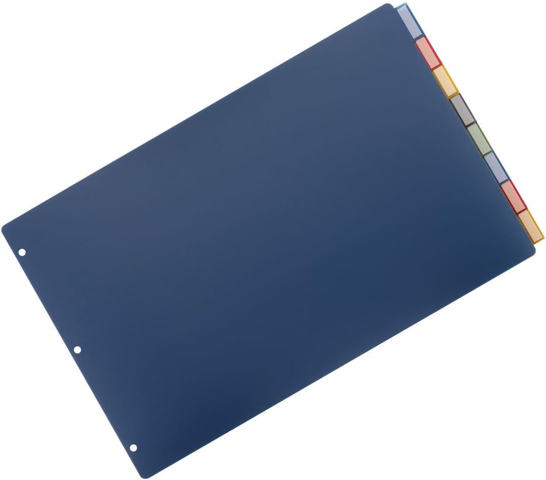 Cardinal 8 Tab Binder Dividers for 11 x 17 Inch Binders, Multi-Color (84803)