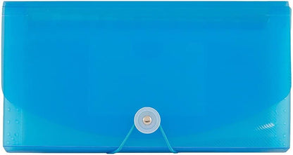 JAM Paper Accordion Folders - 13 Pocket Plastic Expanding File - Legal Size - 10 x 15 - Red - Sold Individually