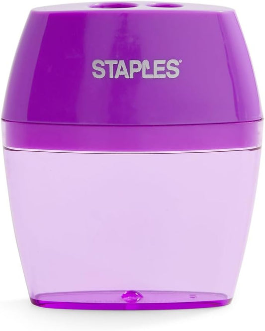 STAPLES Dual Pencil Sharpener single pack