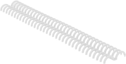 10 Pcs 15mm/0.59 in Binding Coils 32 Loop Spine for Books, Plastic Binding Rings for Manual Binding Machine, Wire Coils for Report Covers, Documents, Presentations, DIY Projects(Black)