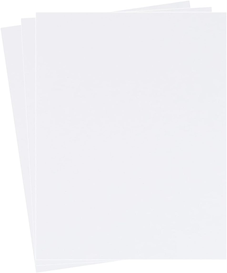 30 sheets Cardstock Paper 8 1/2 x 11 Inches for Crafts and Invitations (White/Red/Blue)