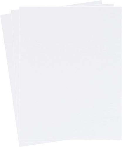 30 sheets Cardstock Paper 8 1/2 x 11 Inches for Crafts and Invitations (White/Red/Blue)