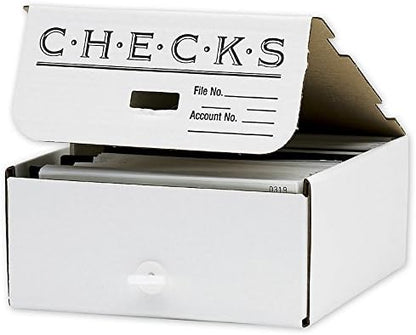 ABC Check Storage Box, Divided By Quarter, 10 x10 x 4 1/2" - Package of 3