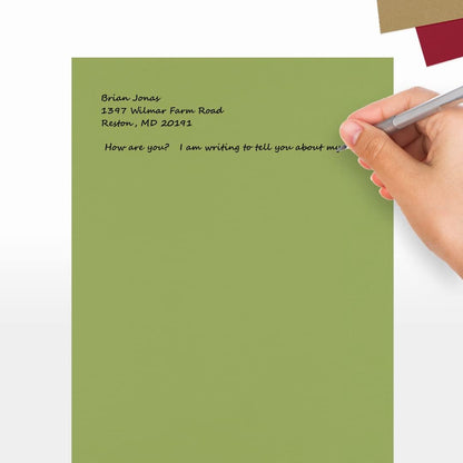 LUXPaper 8.5" x 11" Paper | Letter Size | Pastel Canary Yellow | 60lb. Text | 50 Qty