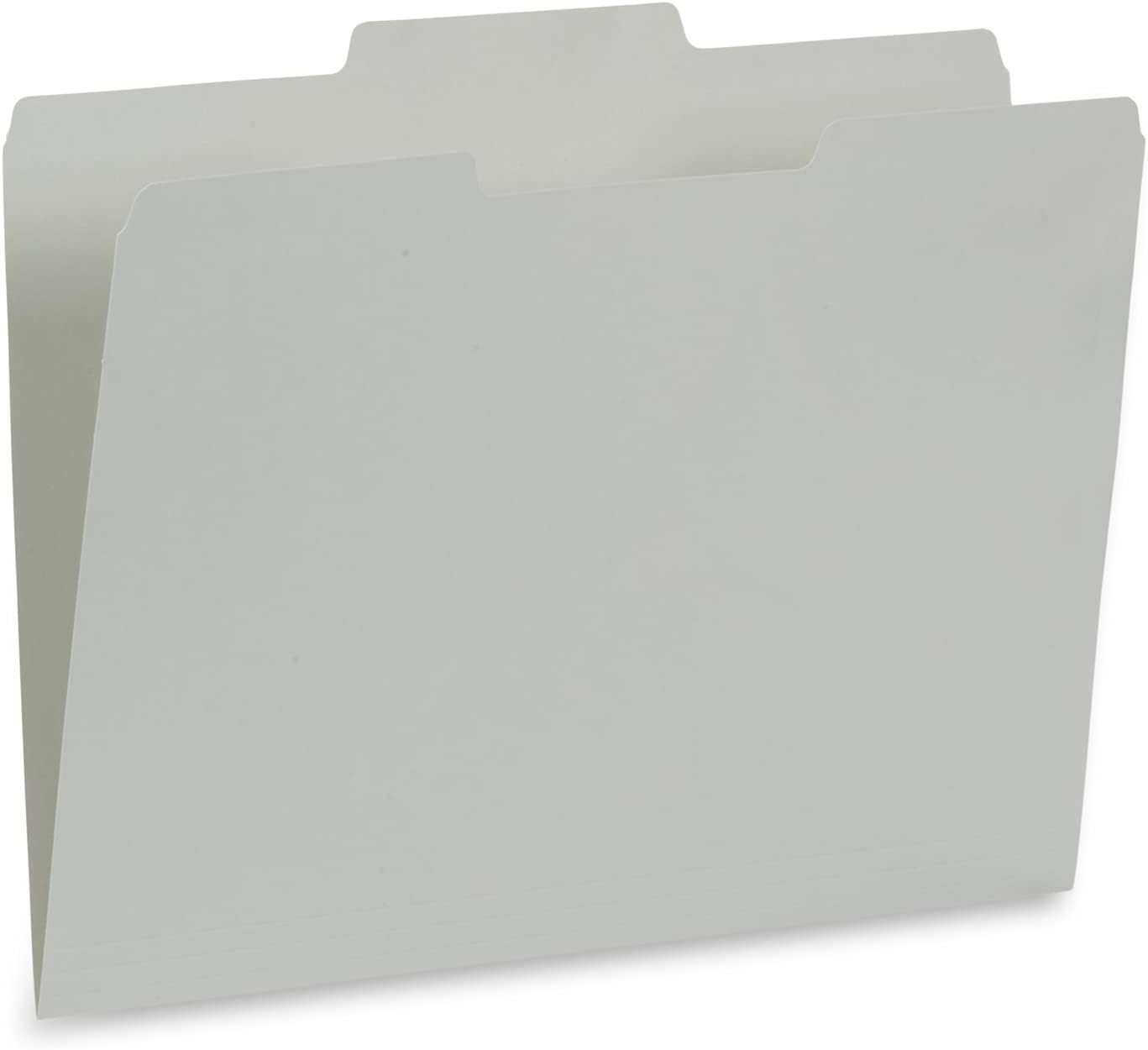 File Folder, 1/3 Cut Tab, Letter Size, Yellow, Great for Organizing and Easy File Storage, 100 Per Box