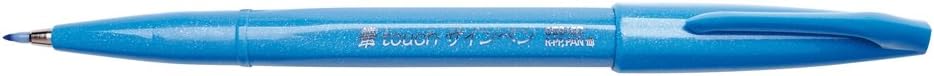 Pentel Fude Touch Sign Pen, Pink, Felt Pen Like Brush Stroke (SES15C-P)