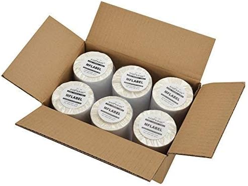 MFLABEL 4x6 Thermal Shipping Labels - 2 Rolls of 250, Perforated & Smudge-Proof Direct Thermal Labels Compatible with Rollo, Zebra, for Amazon UPS FedEx Shopify
