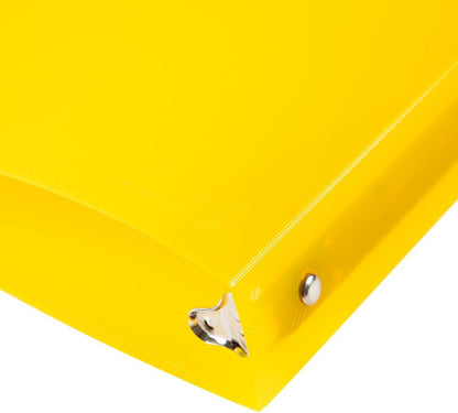 JAM PAPER Plastic 0.75 inch Binder - Clear 3 Ring Binder - Sold Individually