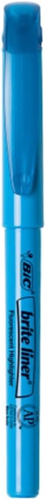 BIC Brite Liner Highlighter Chisel Tip Blue DOZEN (BL11-BE)