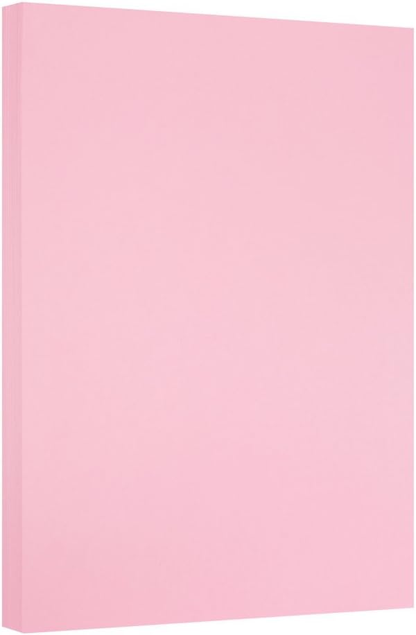 JAM PAPER Vellum Bristol 65lb Cardstock - 8.5 x 11 Coverstock - 147 gsm - Cream - 50 Sheets/Pack