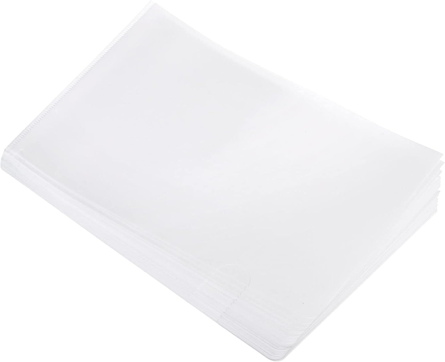 PATIKIL l Type Folders 36 Pack A4 Plastic Clear Document Folder File Jacket Sleeves Project Pockets, Green