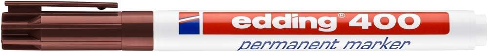 edding 400 Permanent Marker - Violet - 1 Pen - fine Round tip 1 mm - Waterproof, Quick-Drying, Smear-Proof pens - for Cardboard, Plastic, Wood, Metal, Glass and Fabric