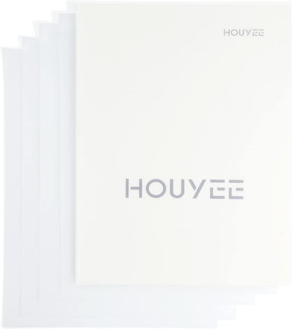 HOUYEE 100 Pack10 Mil Clear Binding Presentation Covers, PVC Report Cover Sheets for Binding, Square Corner, 8.5 x11 Inches, Letter Size