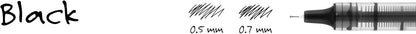uniball Vision Needle Rollerball Pen, Fine Point (0.7mm), Red Ink, 6 Pens