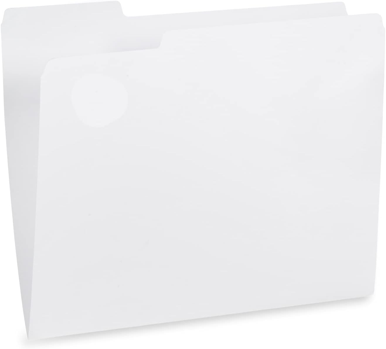 File Folder, 1/3 Cut Tab, Letter Size, Yellow, Great for Organizing and Easy File Storage, 100 Per Box