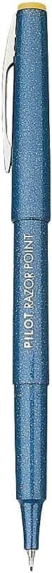 PILOT Razor Point Fine Line Marker Pens, Ultra-Fine Point (0.3mm) Blue Ink, 12-Pack (11004)