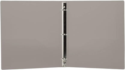 JAM PAPER Plastic 0.75 inch Binder - Clear 3 Ring Binder - Sold Individually