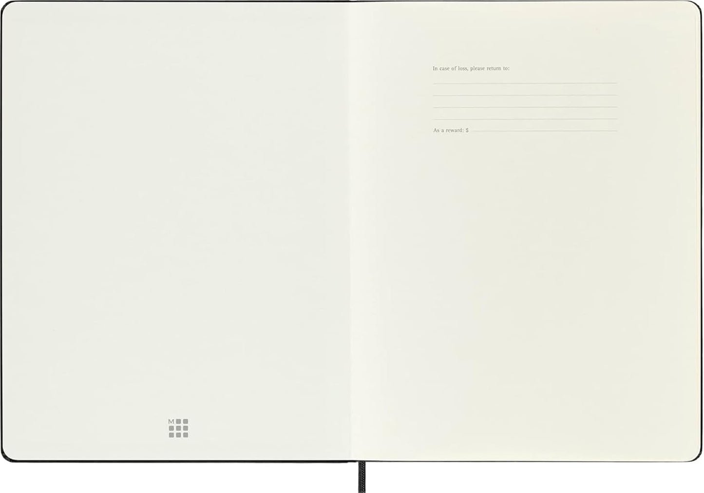 Moleskine Classic Notebook, Large, Squared, Red, Hard Cover (5 x 8.25)