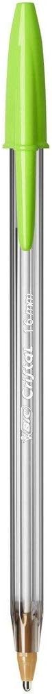 BIC Cristal Fun, Ballpoint Pens, Smudge-Proof Writing Pens and Wide Point (1.6 mm), Ideal for School, Purple Ink, Pack of 20