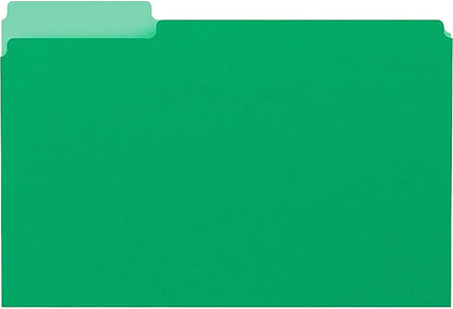 Staples File Folders, Letter Size, 1/3‑Cut Tabs, Purple, Durable 10.5‑Point Paper Stock, 100/Pack