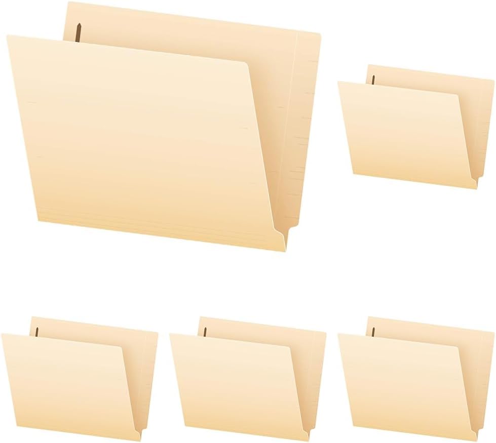 Pendaflex Manila End-Tab Fastener Folders, Letter Size, 2 Fasteners, Manila, Straight Cut, 50/BX (H10U13)