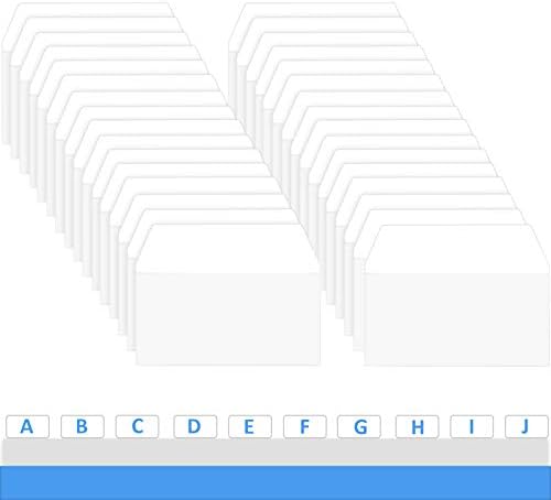 Zonon 200 Pieces Tabs 2 Inch Sticky Index Tabs, Writable and Repositionable File Labels Flags White Page Pop up Markers Labels for Reading Notes, Books and Classify Files