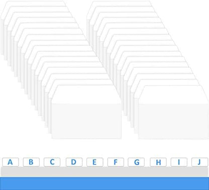 Zonon 200 Pieces Tabs 2 Inch Sticky Index Tabs, Writable and Repositionable File Labels Flags White Page Pop up Markers Labels for Reading Notes, Books and Classify Files