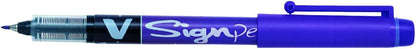 Pilot roller-ball V Sign Pen Liquid Ink 2.0 mm Tip - Black, Box of 12