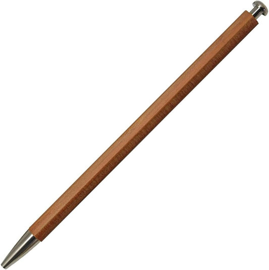 Kitaboshi 2.0mm Mechanical Pencil, Wooden Barrel, #1 B, Black Lead, 1ea (OTP-580N)