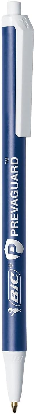 BIC PrevaGuard Clic Stic Ballpoint Pen, Black, 60-Count