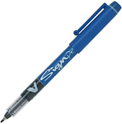 Pilot roller-ball V Sign Pen Liquid Ink 2.0 mm Tip - Black, Box of 12